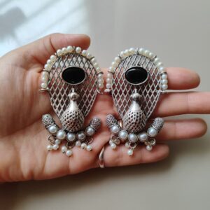 Silver Brass Earrings – Vintage Charm with a Modern Soul
