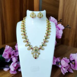 Traditional Golden colour necklace set